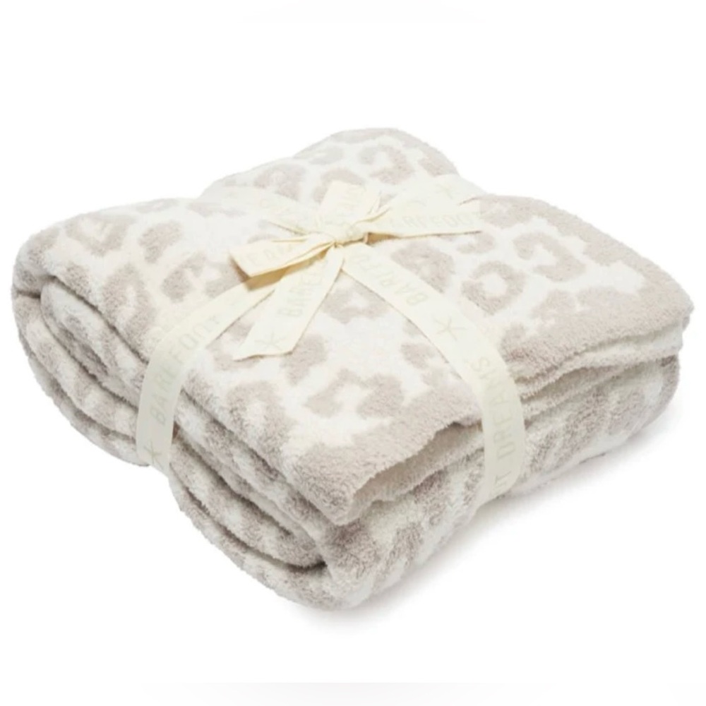 Barefoot Dreams In The Wild Throw Blanket Cream/Stone